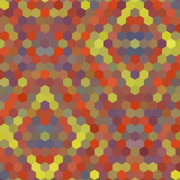 Caleidoscópico bajo poli hexágono estilo vector mosaico fondo — Archivo Imágenes Vectoriales