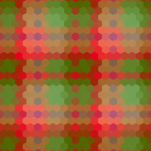 Caleidoscópico bajo poli hexágono estilo vector mosaico fondo — Vector de stock