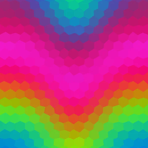 波低ポリ六角形スタイルのベクトル モザイクの背景 — ストックベクタ