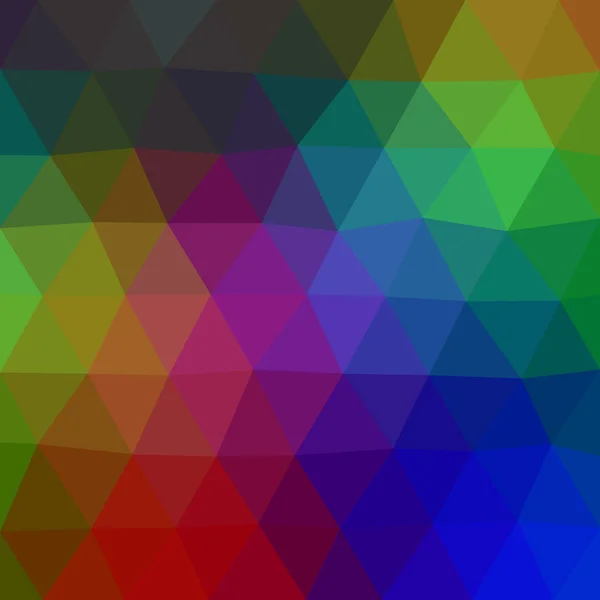 Farben Low-Poly-Dreieck-Stil Vektor-Mosaik Hintergrund — Stockvektor