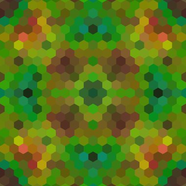 Sürekli değişen düşük Poli altıgen stil vektör mozaik arka plan