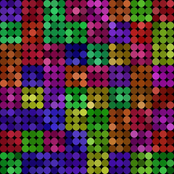 Caleidoscópico bajo poli círculo estilo vector mosaico fondo — Archivo Imágenes Vectoriales