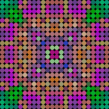 Sürekli değişen düşük Poli daire stil vektör mozaik arka plan