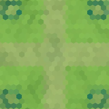 Sürekli değişen düşük Poli altıgen stil vektör mozaik arka plan