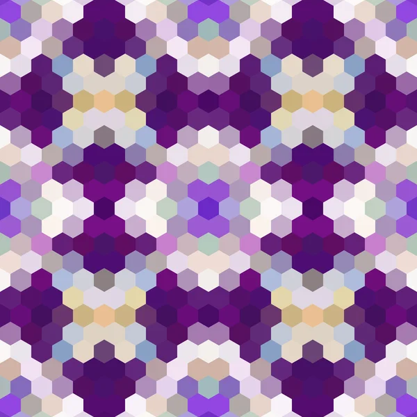 Caleidoscópico bajo poli hexágono estilo vector mosaico fondo — Archivo Imágenes Vectoriales