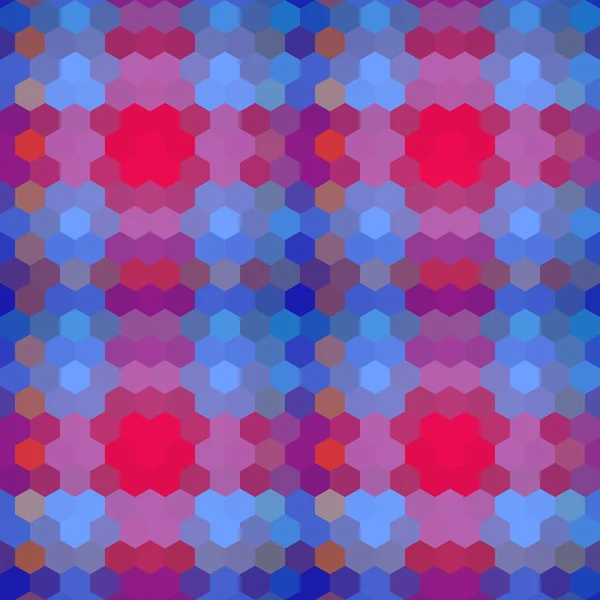 Kaleidoskopischer Vektor-Mosaik-Hintergrund im Low-Poly-Hexagon-Stil — Stockvektor