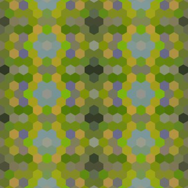 Sürekli değişen düşük Poli altıgen stil vektör mozaik arka plan