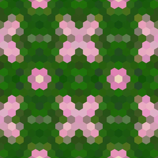 Kaleidoscopic baixo poli hexágono estilo vetor mosaico fundo —  Vetores de Stock