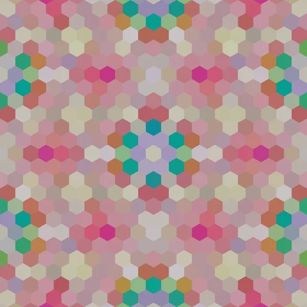 Kaleidoskopischer Vektor-Mosaik-Hintergrund im Low-Poly-Hexagon-Stil — Stockvektor