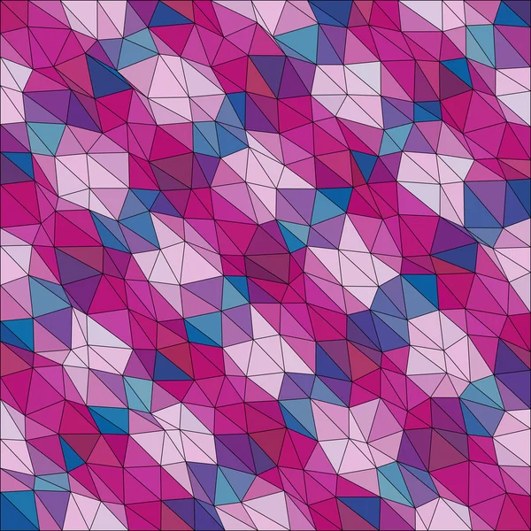 Kaleidoskopische Low-Poly-Dreieck-Stil Vektor-Mosaik Hintergrund — Stockvektor