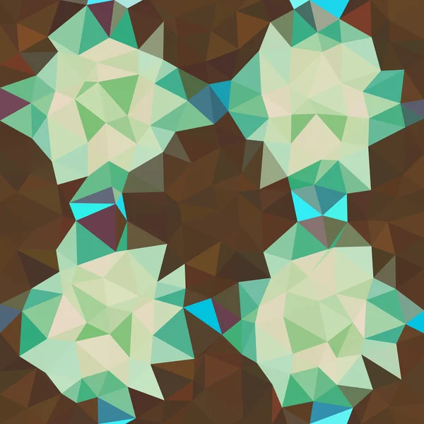 Kaleidoskopische Low-Poly-Dreieck-Stil Vektor-Mosaik Hintergrund — Stockvektor