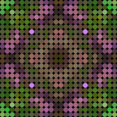 Sürekli değişen düşük Poli daire stil vektör mozaik arka plan