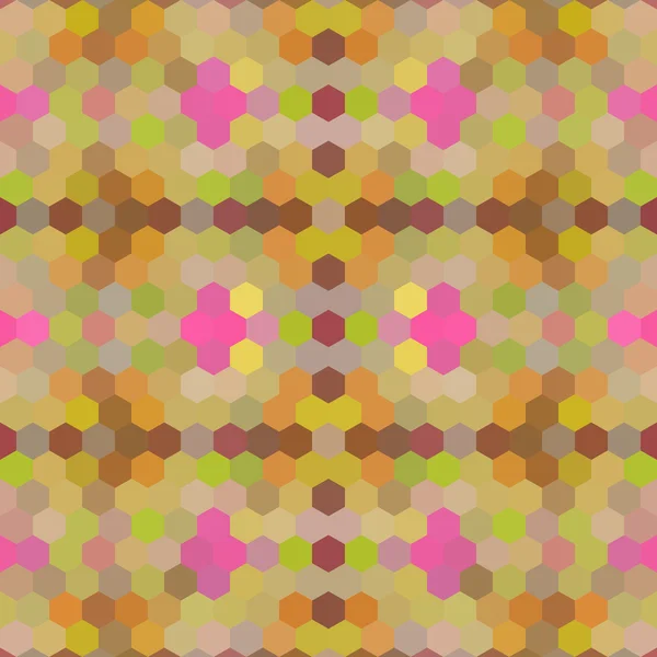 Kaleidoskopický nízké poly šestiúhelník styl vektorové mozaika pozadí — Stockový vektor