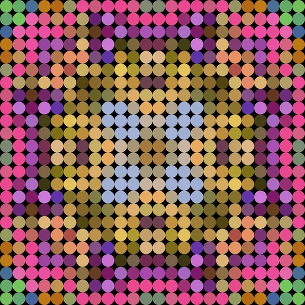 Kaleidoskopischer Vektor-Mosaik-Hintergrund mit niedrigem Poly-Kreis-Stil — Stockvektor