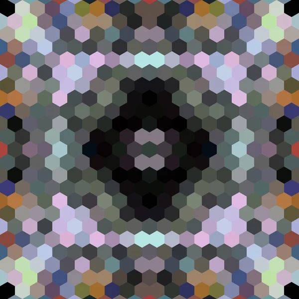 Kaleidoskopischer Vektor-Mosaik-Hintergrund im Low-Poly-Hexagon-Stil — Stockvektor