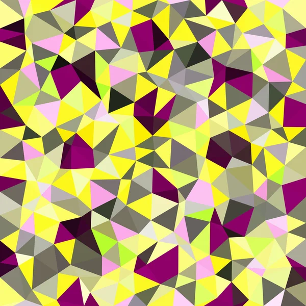 Kaleidoscopic low poly triangle style vector mosaic background — Stock Vector