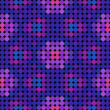 Sürekli değişen düşük Poli daire stil vektör mozaik arka plan