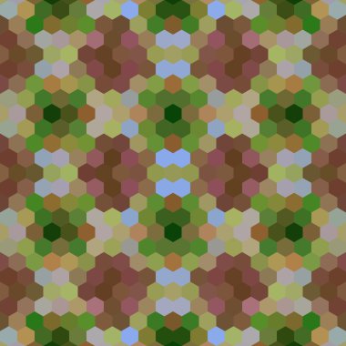 Sürekli değişen düşük Poli altıgen stil vektör mozaik arka plan