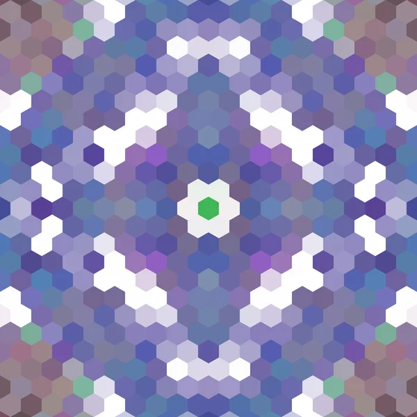 Kaleidoskopischer Vektor-Mosaik-Hintergrund im Low-Poly-Hexagon-Stil — Stockvektor