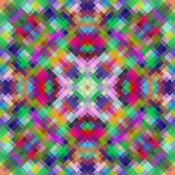 Kaleidoscopic low poly rhomb style vector mosaic background — Stock Vector