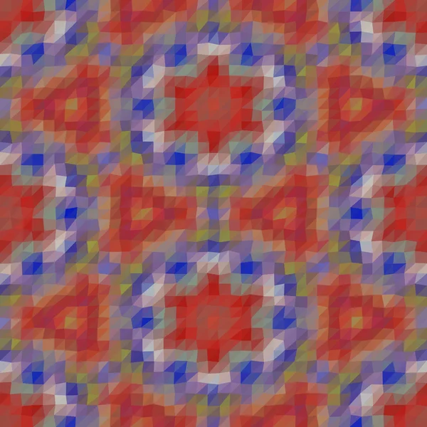 Caleidoscópico bajo poli triángulo estilo vector mosaico fondo — Vector de stock