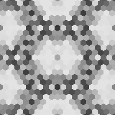 Sürekli değişen düşük Poli altıgen stil vektör mozaik arka plan