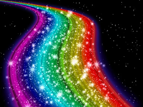 Rainbow Vintergatan — Stockfoto