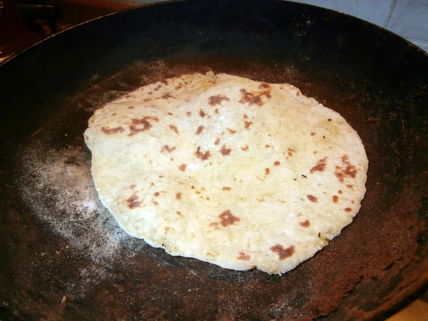 Baked dried Moravian potato pancake — Stock Photo, Image