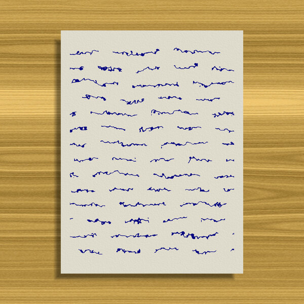 Abstract letter generated texture