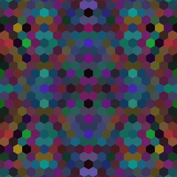 Kaleidoskopischer Vektor-Mosaik-Hintergrund im Low-Poly-Hexagon-Stil — Stockvektor