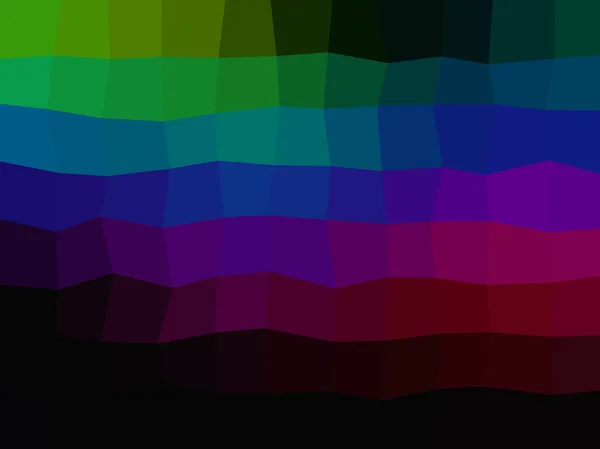 Regenbogen low Poly Dreieck Stil Vektor Mosaik Hintergrund — Stockvektor