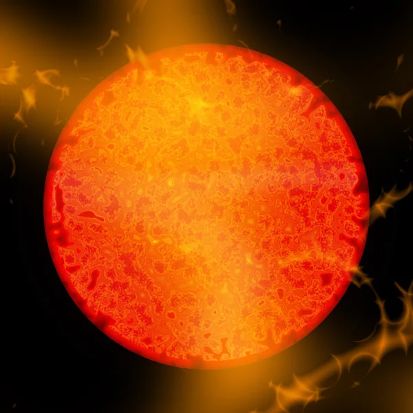 Abstracte zon uitbarstingen — Stockfoto