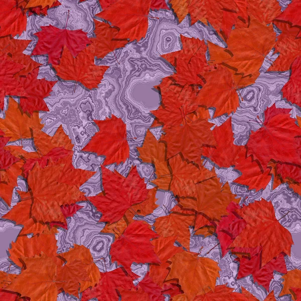 秋の生成されたテクスチャのシームレスな背景を葉します。 — ストック写真