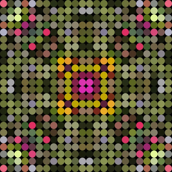 Калейдоскопічною низькому поле коло стиль вектор мозаїка фону — стоковий вектор