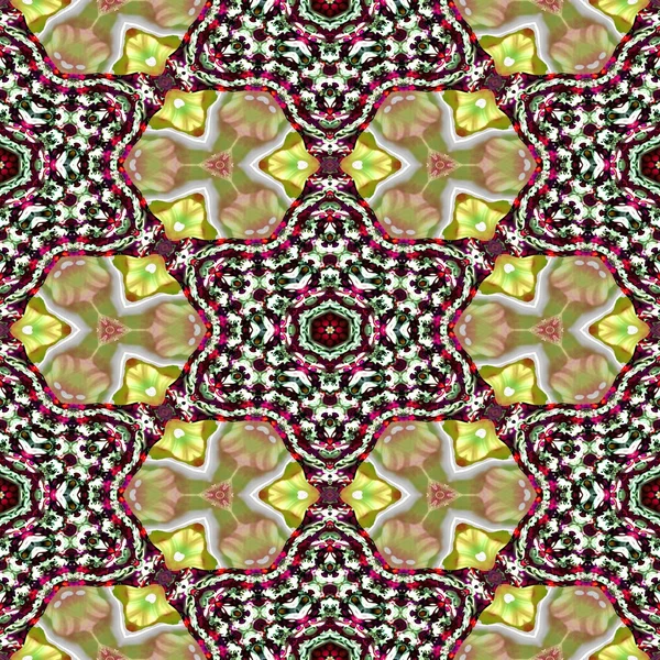 Kaleidoscopic ornamental pattern — Stock Photo, Image