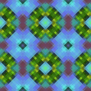 Sürekli değişen düşük Poli rhomb stil vektör mozaik arka plan