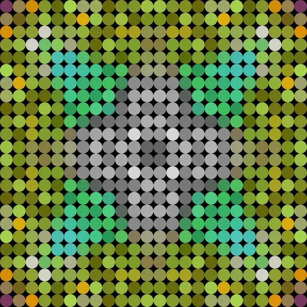 Tarkabarka alacsony poly kör stílus vektor mozaik háttér — Stock Vector