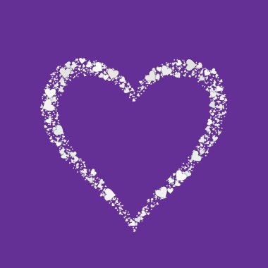 Kalp Valentine şekli seviyorum