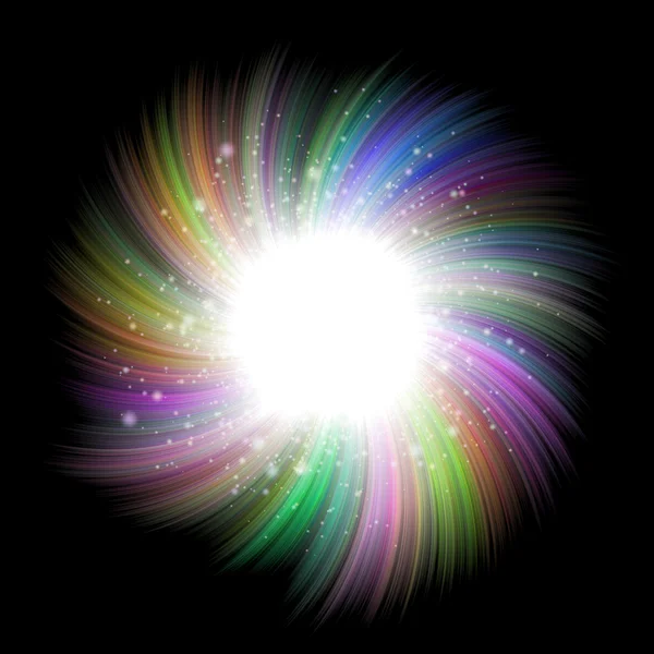 Hires doku patlamak star oluşturulan — Stok fotoğraf