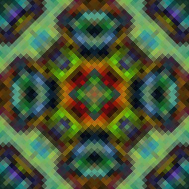 Sürekli değişen düşük Poli rhomb stil vektör mozaik arka plan