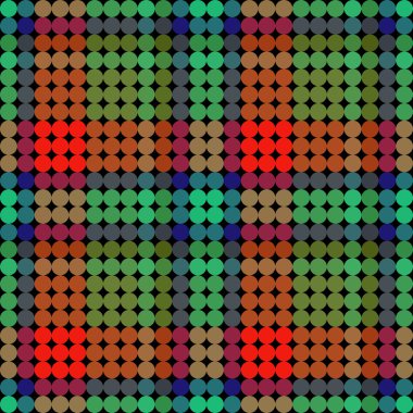 Sürekli değişen düşük Poli daire stil vektör mozaik arka plan