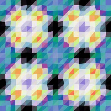 Sürekli değişen düşük Poli üçgen stil vektör mozaik arka plan