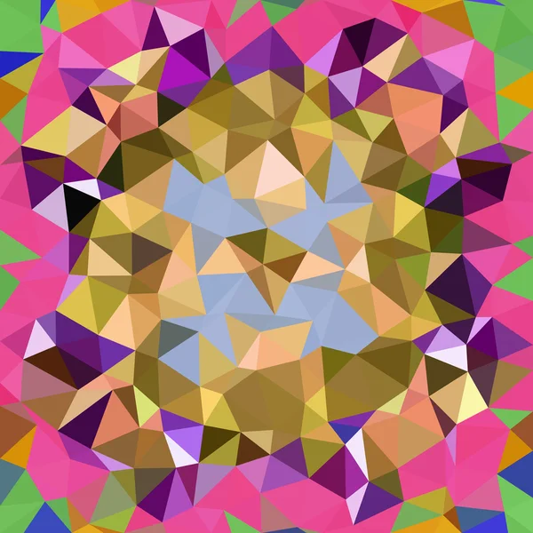 Kaléidoscopique bas poly triangle style vectoriel mosaïque fond — Image vectorielle