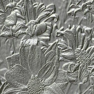 Flower metal relief generated texture clipart