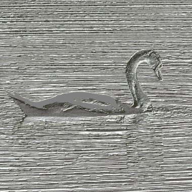 Swan metal relief generated texture clipart