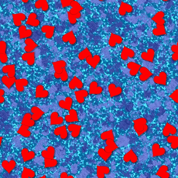 Forme del cuore con sfondo texture generata senza soluzione di continuità — Foto Stock