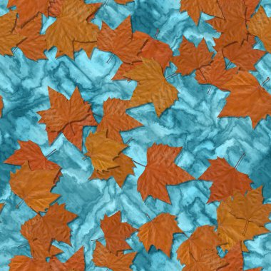 Dikişsiz üretilen doku arka plan sonbahar yaprakları
