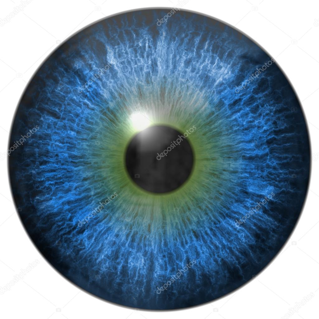 Eye iris generated hires texture