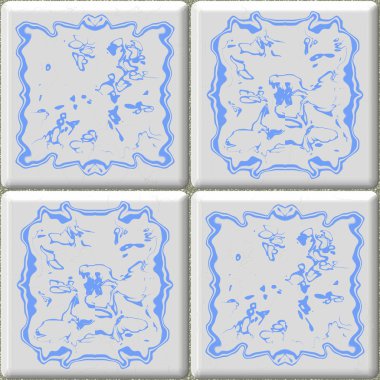 Delft tiles seamless generated hires texture clipart