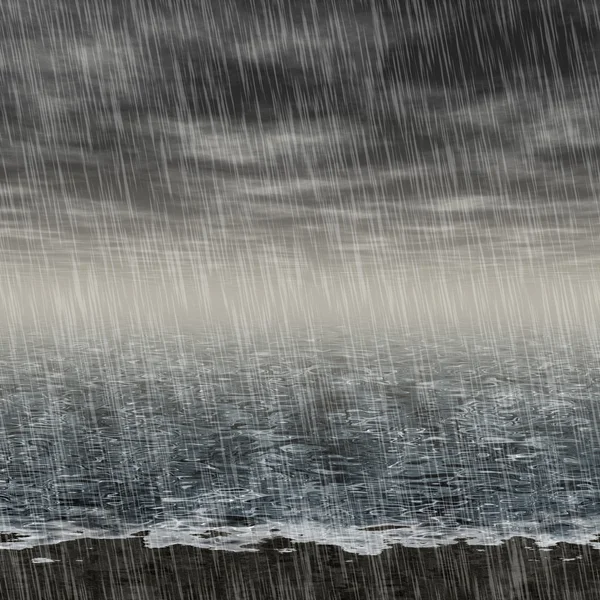 Abstracte regenachtige landschap gegenereerd hires achtergrond — Stockfoto